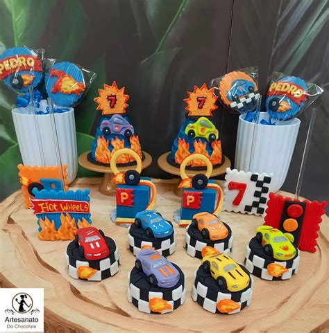Mesa De Doces Hot Wheels Festa Hot Wheels Festa Hotweels Hot Wheels
