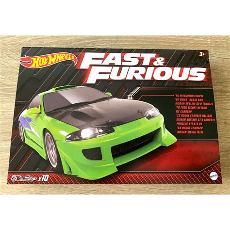 風火輪 Hot Wheels 玩命關頭 十台車 收藏組 唐老大 保羅沃克 三菱 別克 福特 道奇 保時捷 日產GT R 蝦皮購物
