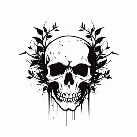 Premium Photo Horror Movie Skull Illustration