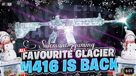 Finally Glacier M416 Is Back In Bgmi 💖 Glacier Akm Crate Opening