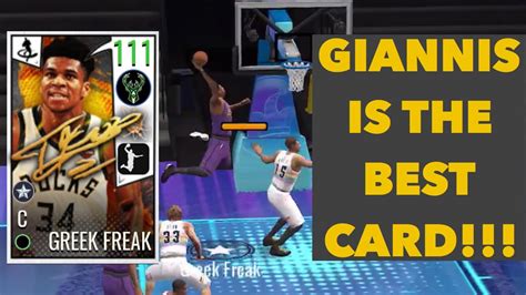 OVERPOWERED 110 OVR GIANNIS ANTETOKOUNMPO GAMEPLAY IN NBA LIVE MOBILE