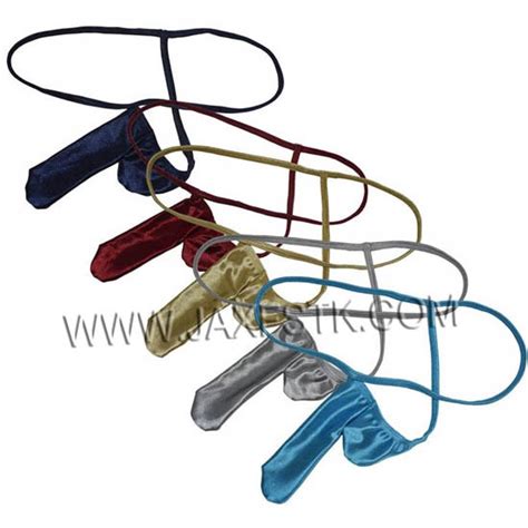 Glitter Shiny Underpants Sexy Micro String Bikini Thongs For Men Long Pouch Mini G String