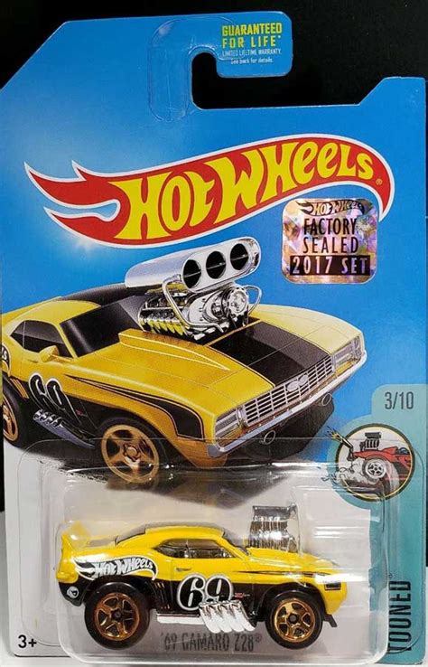 2017 Hot Wheels Tooned 69 Camaro Z28 Treasure Hunt Mainline Tooned