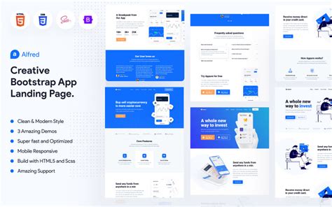 12 Mobile Company Bootstrap HTML Webbplatsmallar TemplateMonster