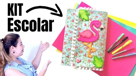 Diy Kit De Material Escolar Em Eva Especial Volta S Aulas Youtube