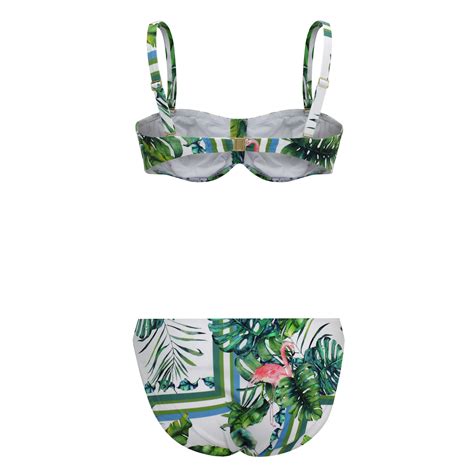Bandeau Bikini B Green White