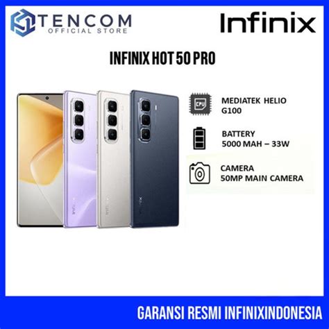 Promo Infinix Hot 50 Pro 8 256 GB Garansi Resmi Infinix Indonesia Black Cicil 0 3x Jakarta