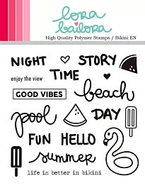 Set De Sellos Acr Licos Bikini Ingl S Lora Bailora