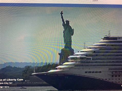 Watching ships leave from Manhattan Cruise Terminal - Carnival Cruise ...