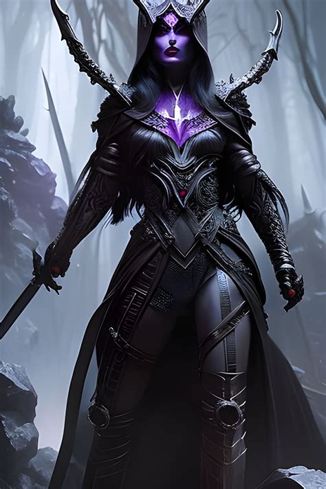 Half Drow Warrior Woman Ai Generated Artwork Nightcafe Creator