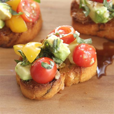 Tomato Avocado Bruschetta Eat Drink Love