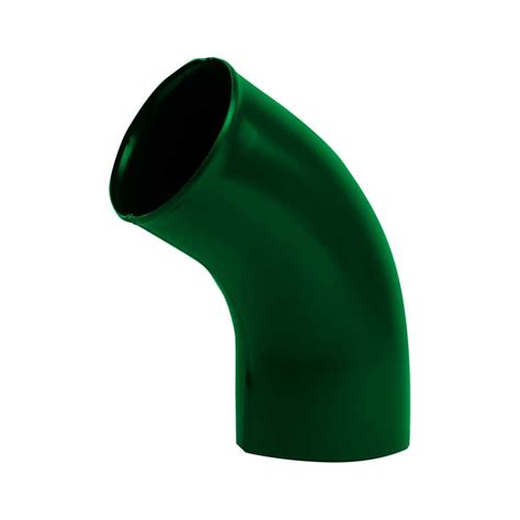 Колено трубы NIKA круглое сливное с завальцованным торцом, RAL 6005 ...