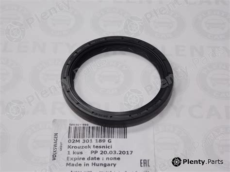 Genuine VAG part 02M301189G Shaft Seal, differential - Plenty.Parts