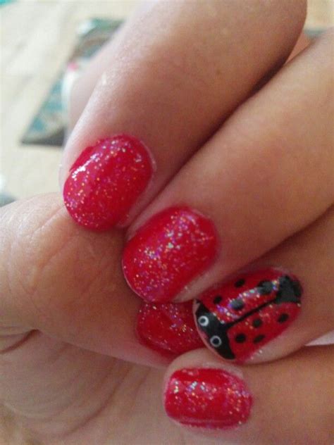 Lady Bug Nails