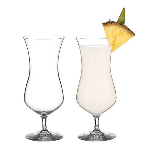 Hurricane Cocktail Glasses Set Of 2 Diamante Home