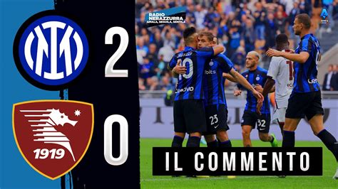 Post Partita Inter Salernitana Youtube