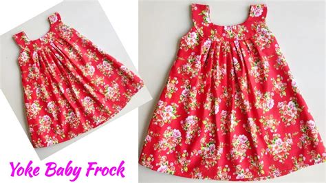 Yoke Baby Frock Cutting And Stitching Very Easy Yoke Baby Frock YouTube