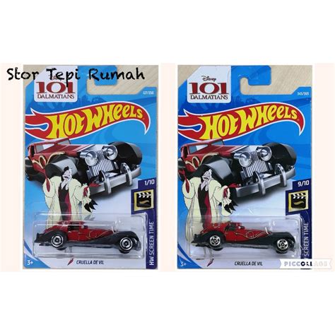 Hot Wheels Cruella De Vil Fantasy Screen Time Dalmatians Shopee Malaysia