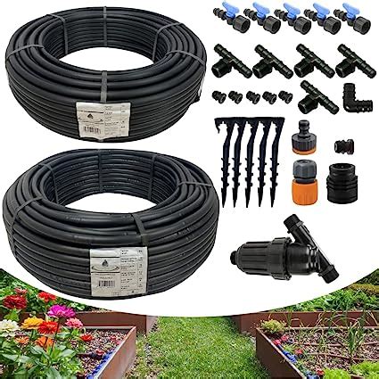 Kit Irrigazione A Goccia Da 50 Mq Per Orto E Giardino Con Ala