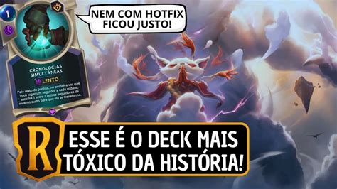 O Deck Mais Forte Da Hist Ria Do Lor Modo Eterno Legends Of