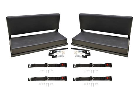 Land Rover Defender 90110 2 Folding Rear Bench Seats 4 Lap Seat
