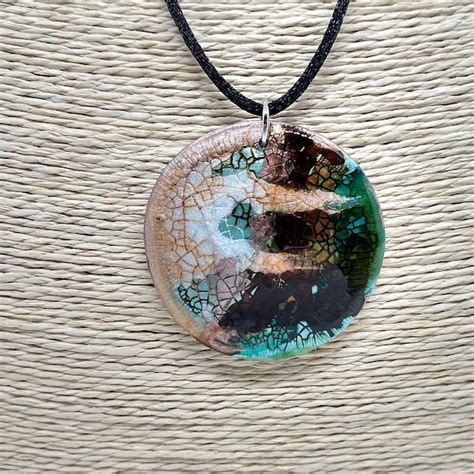 Alcohol Ink Pendant Etsy