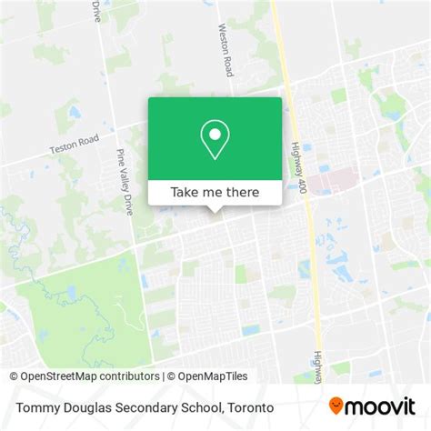 How to get to Tommy Douglas Secondary School in Vaughan by bus or subway?