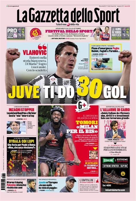 Capa La Gazzeta Dello Sport Capa De Hoje