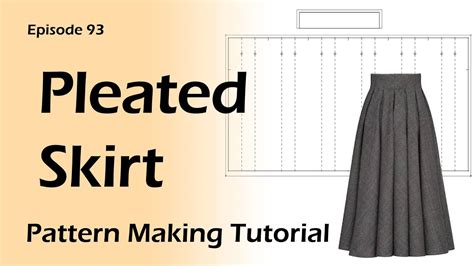 Box Pleated Skirt Sewing Pattern Pdf Pdf Sewing Patterns For Skirt