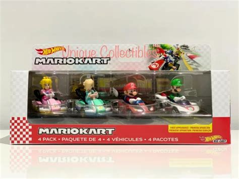 HOT WHEELS MARIO Kart Pack Rosalina Princess Peach Mario Luigi Hard To Find PicClick AU