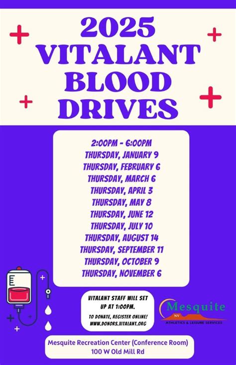 Blood Drive-Vitalant: March 6, 2025