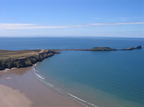 The Worm's Head, from Rhossili and Llangennith, Gower Peninsula