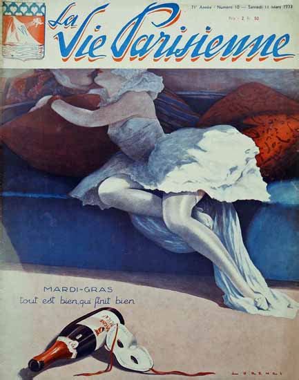 La Vie Parisienne 1933 Mardi Gras Sex Appeal Mad Men Art Vintage Ad Art Collection