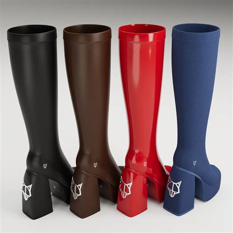 3D Collection Set Naked Wolfe Boots TurboSquid 2164655
