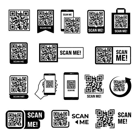 Premium Vector Qr Icon Scan Me Icon Set Qr Code Symbol Set