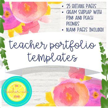 Free Printable Teacher Portfolio Cover - PRINTABLE TEMPLATES