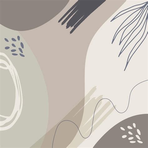 O abstrato floral nude orgânico rosa marrom tan molda o fundo textura desenhada à mão