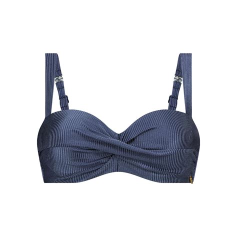 Bikini Bottom Midi Bow Shiny Indigo