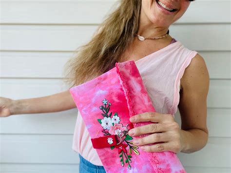 Barbie Inspired Clutches Pink And Cherry Red Tie Dyed Love Etsy