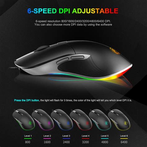 Buy Imice X Usb Wired Rgb Gorgeous Dpi Adjustable Optical Gaming