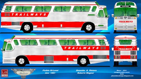 Planeta Bus Design Trailways Flxible Hi Level
