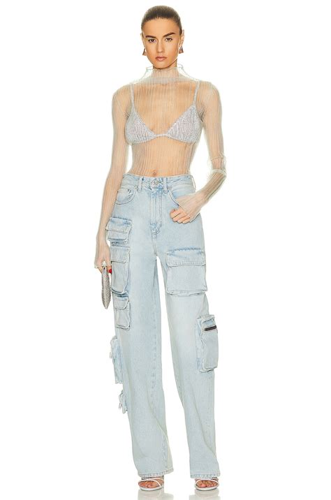 Alexander Wang Bikini Top In Clear Fwrd