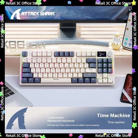 Ataque Tubar O Teclado Mec Nico Hot Swappable Sem Fio Russo Bluetooth Volume G