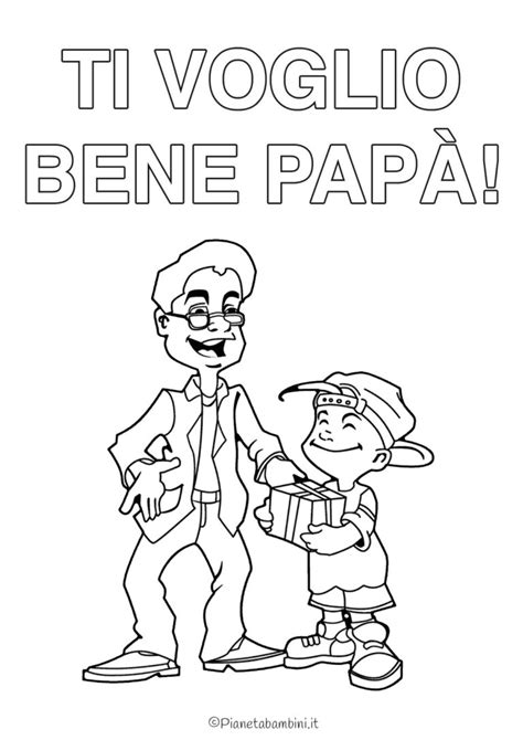 60 Disegni per la Festa del Papà da Colorare PianetaBambini it