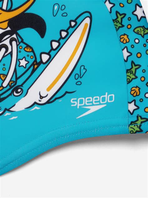 Шапочка для плавания детская Speedo голубой/зеленый цвет — купить за ...