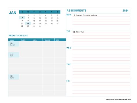 Printable Student Calendar Free Printable Templates Vrogue Porn