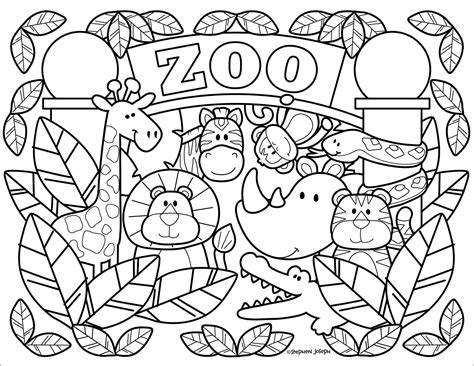 Printable Pictures Of Zoo Animals