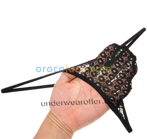 Sexy Pouch String Micro Thong Men Tanga See Through Lace Bikini T Back Underwear Mu X