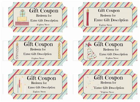 Free Custom Birthday Coupons - Customize Online & Print at Home
