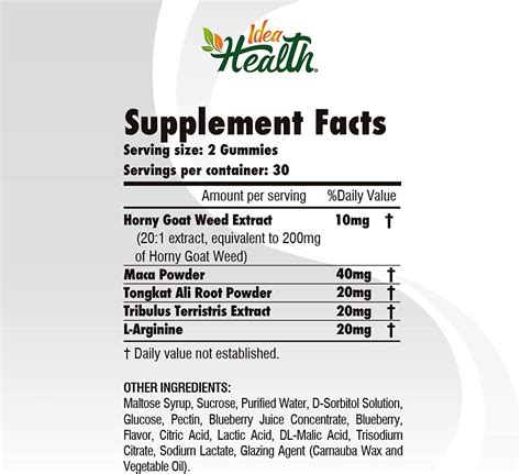 Horny Goat Weed Gummy With Maca L Arginine Stamina Energy Complex For Men And Women